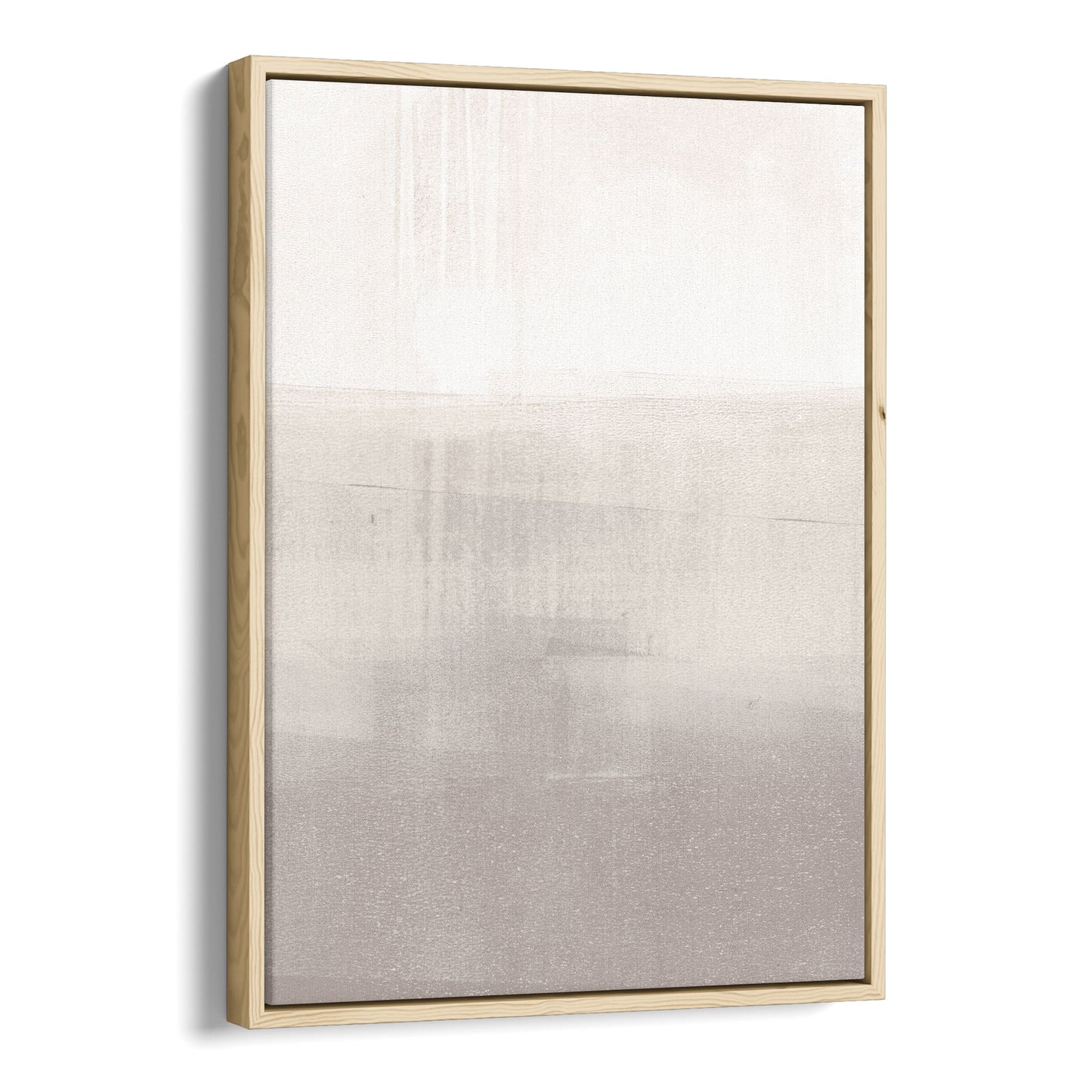 Beige Horizon Minimalist Abstract Landscape Painting Print