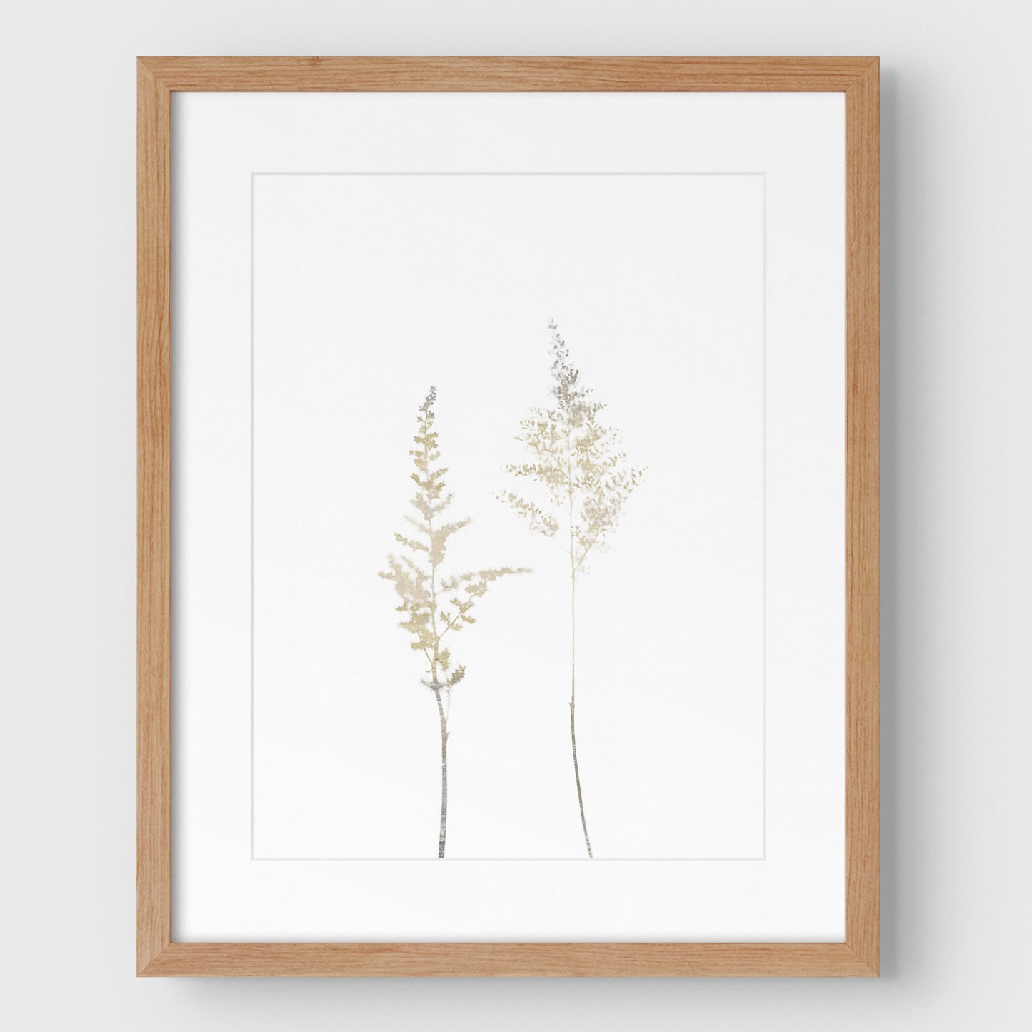 Beige Wildflower Print
