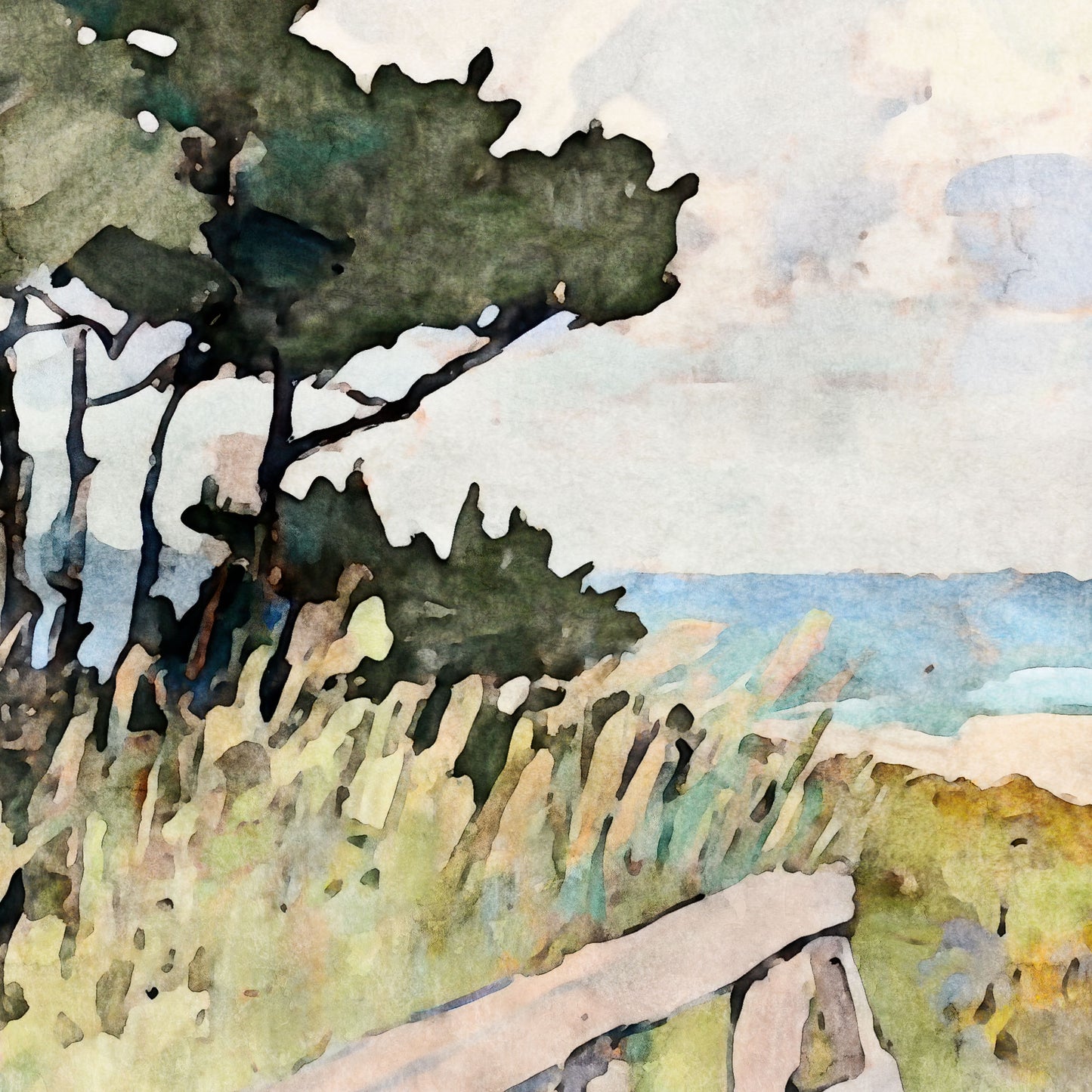 Beach Boardwalk Print