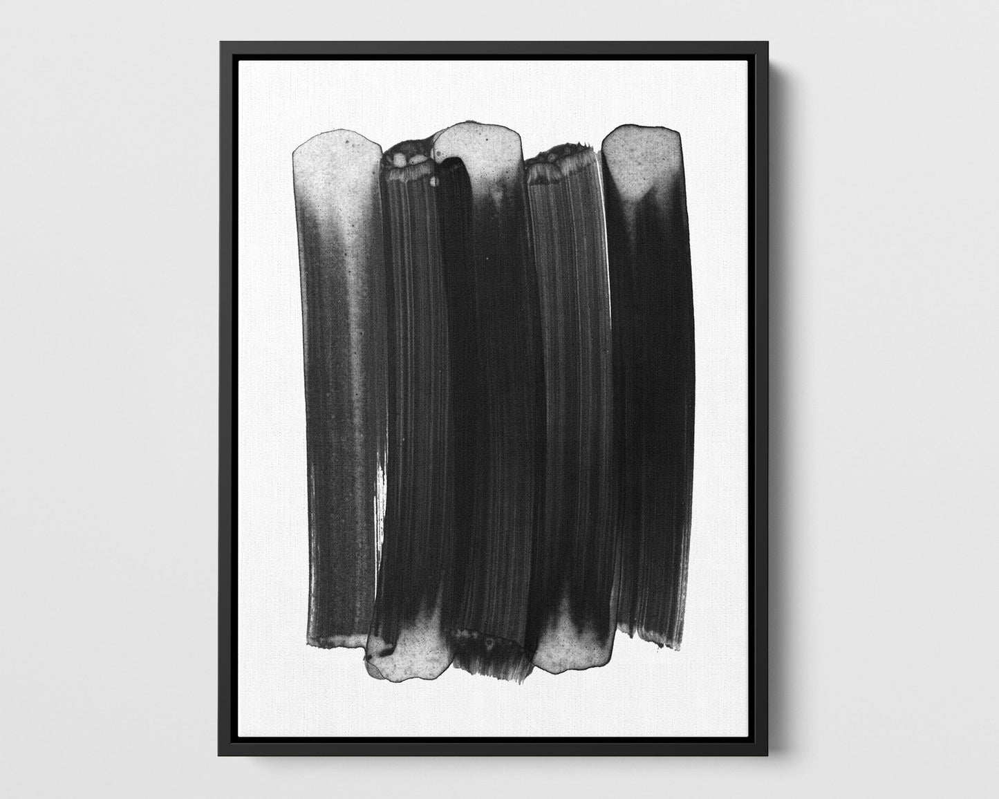 Black Brushstrokes Print
