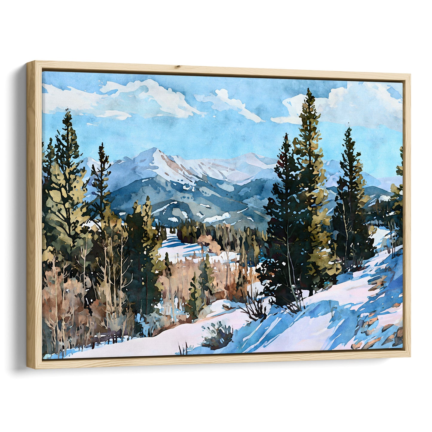 Colorado Rocky Mountain Winter Art Print