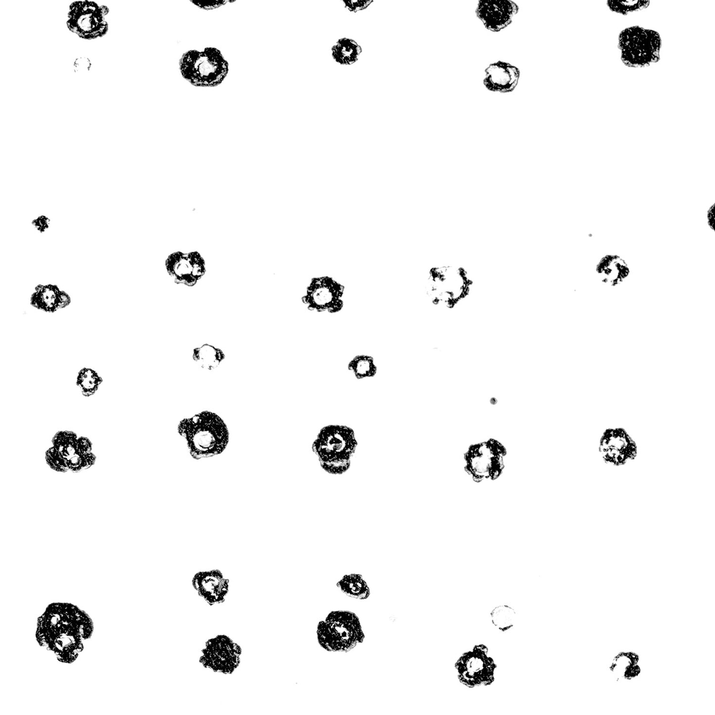 Black and White Abstract Dots Pattern Minimalist Print