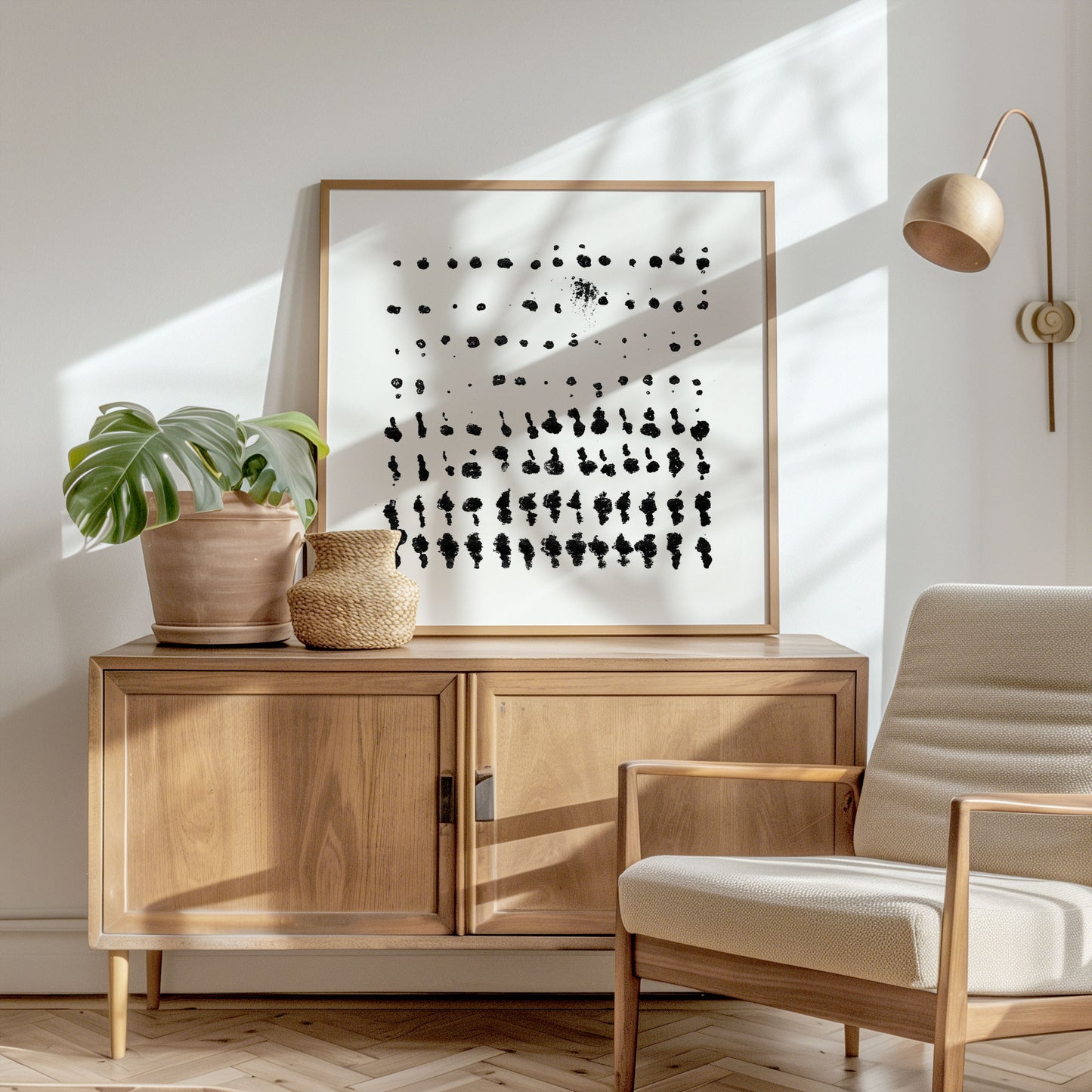 Distressed Dots Medium Print