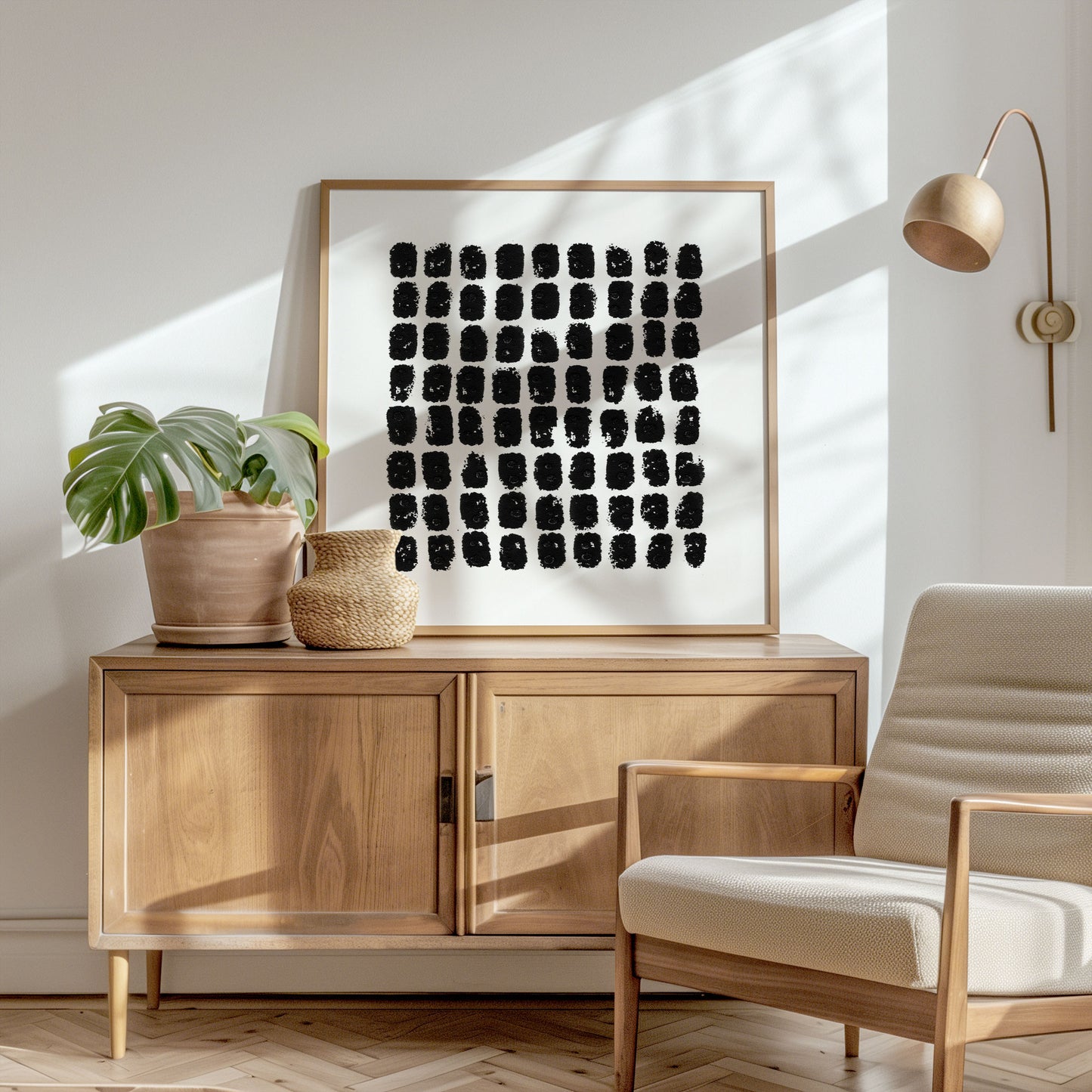 Distressed Dots Large Print