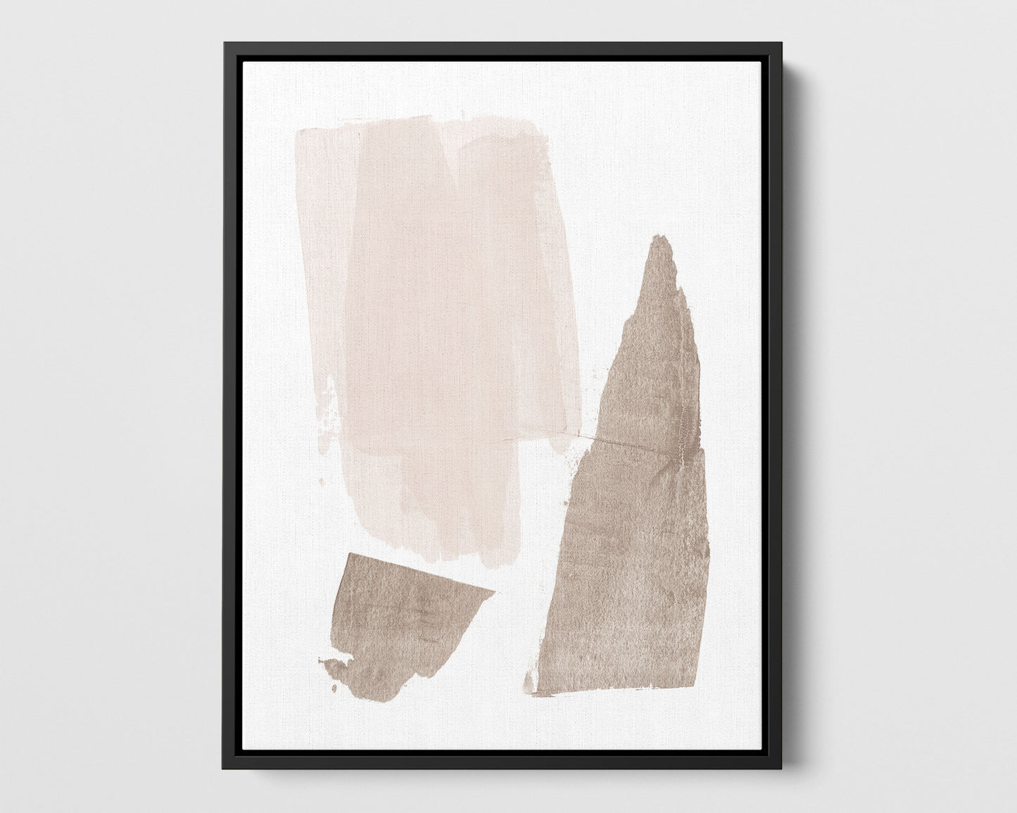 Beige and Brown Strokes Print