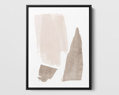 Beige and Brown Strokes Print