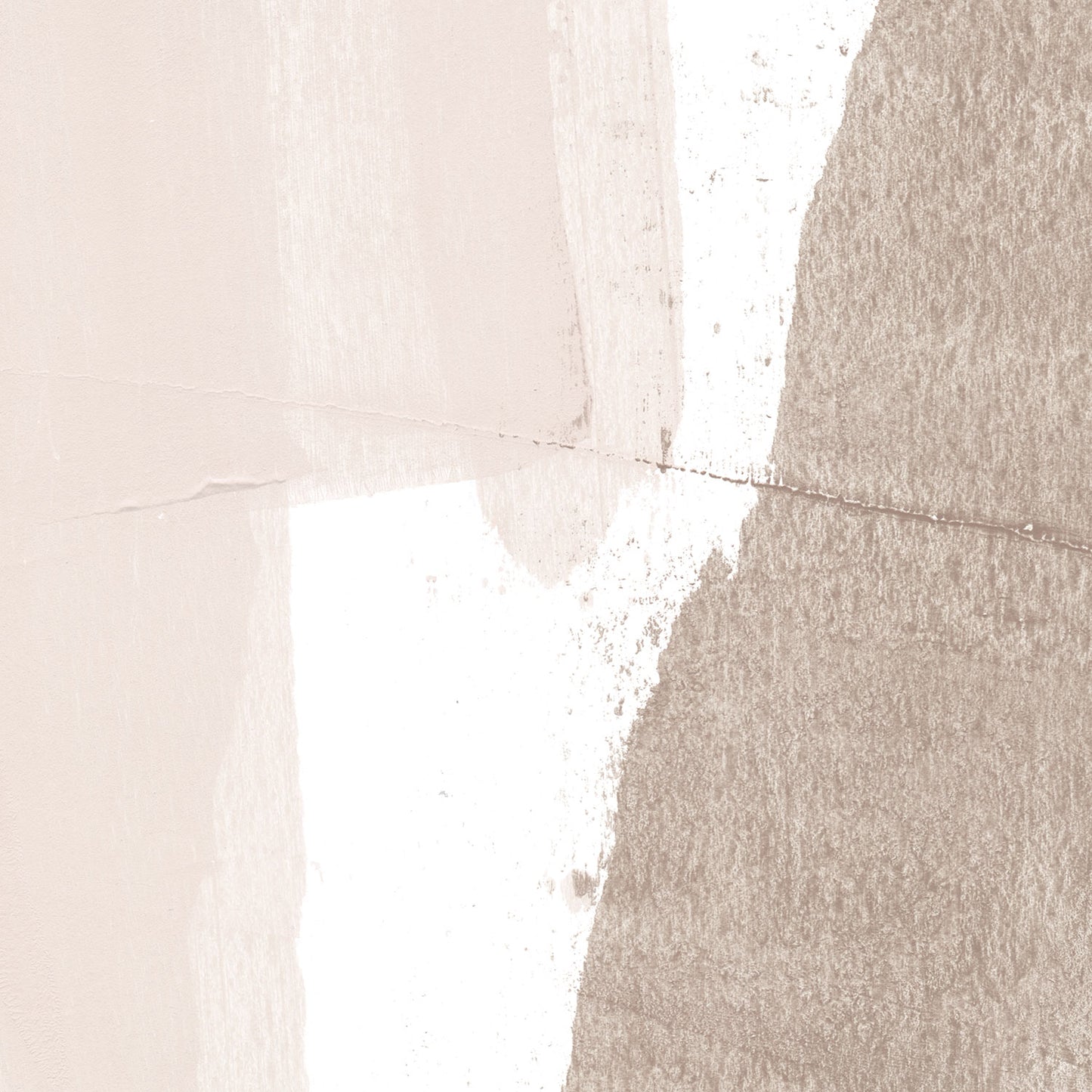 Beige and Brown Strokes Minimalist Abstract Painting Print