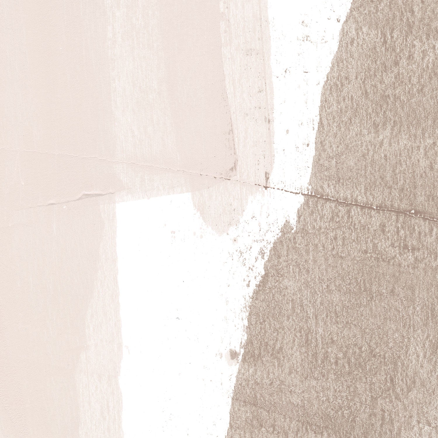 Beige and Brown Strokes Minimalist Abstract Painting Print