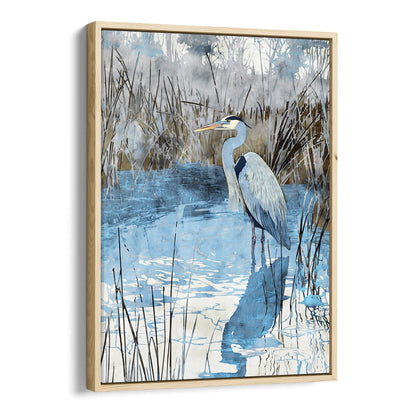 Great Blue Heron Watercolor Print