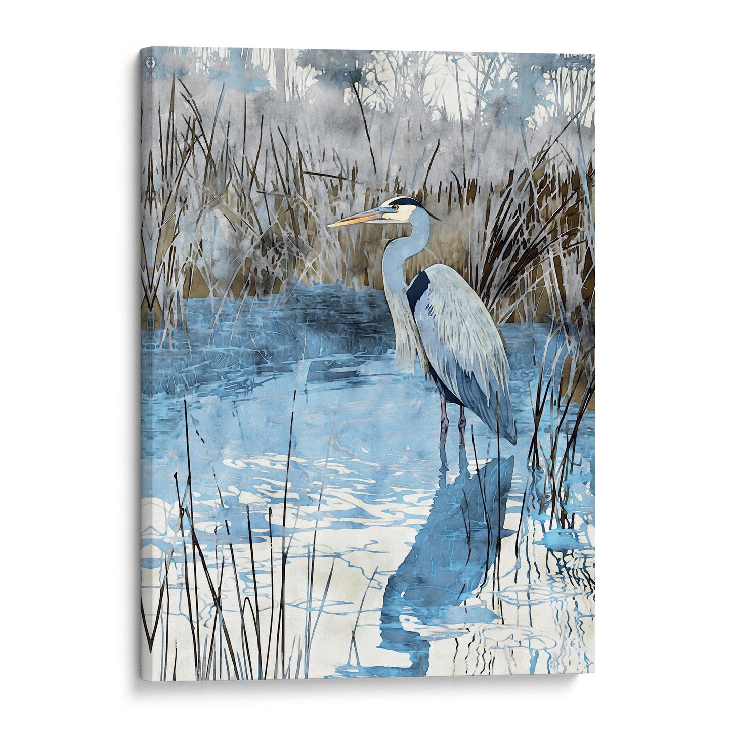 Great Blue Heron Watercolor Print
