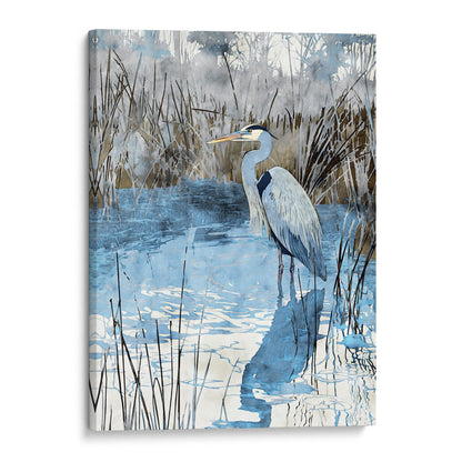 Great Blue Heron Watercolor Print