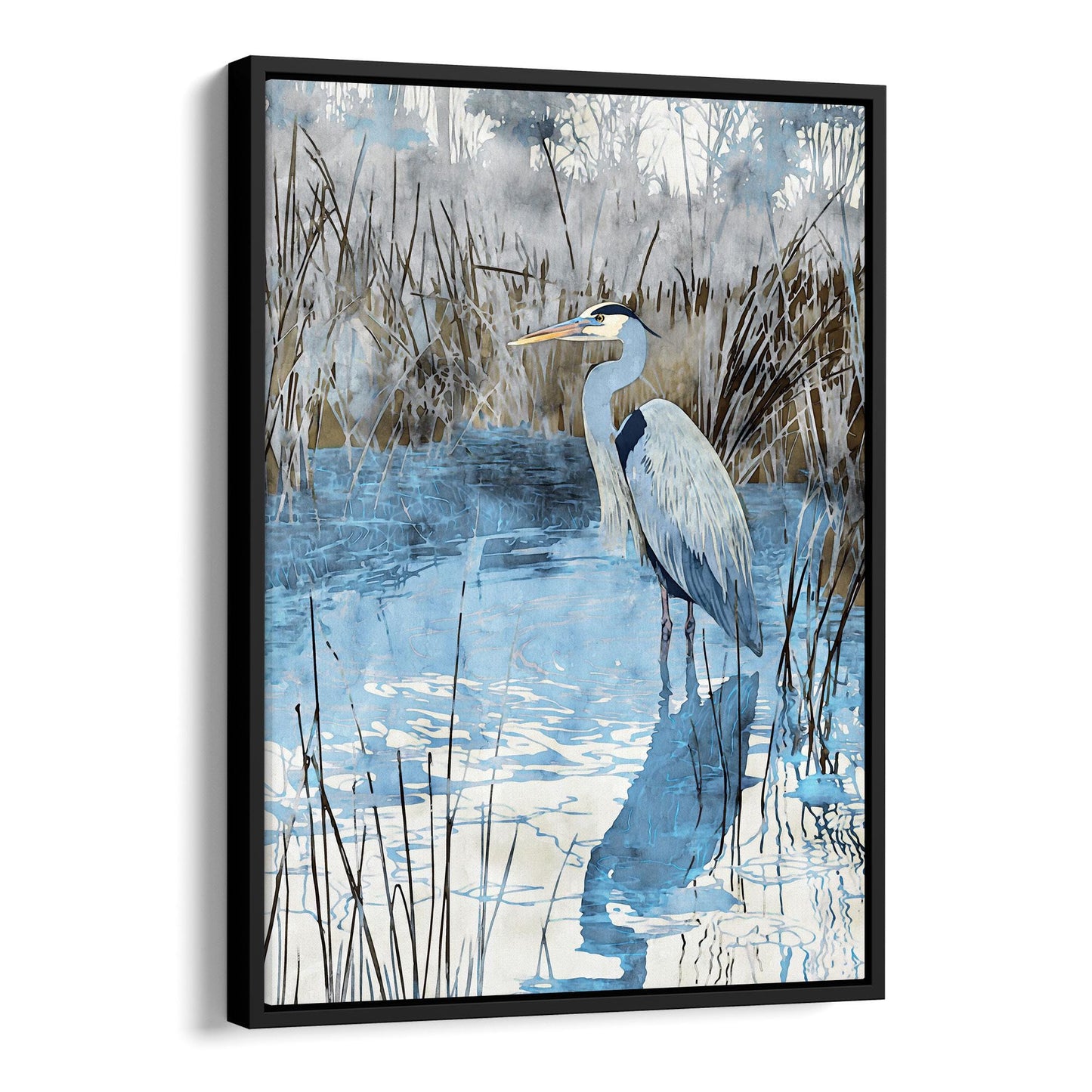 Great Blue Heron Watercolor Print