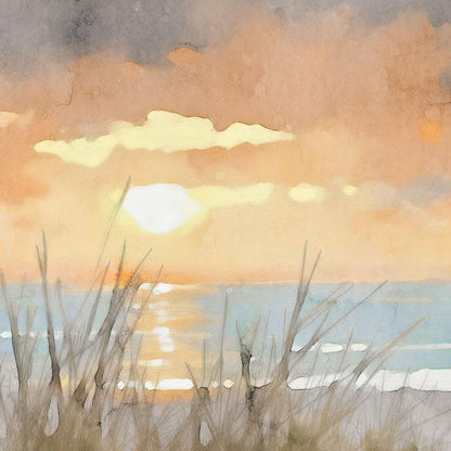 Beach Boardwalk Sunrise Note Cards