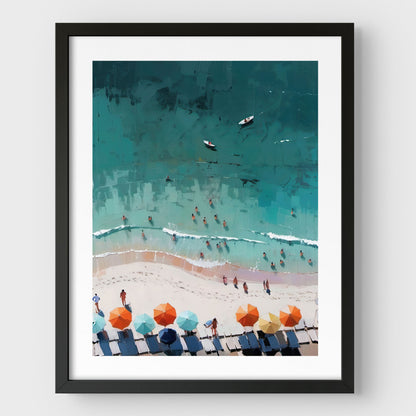 Beach Aerial View Print