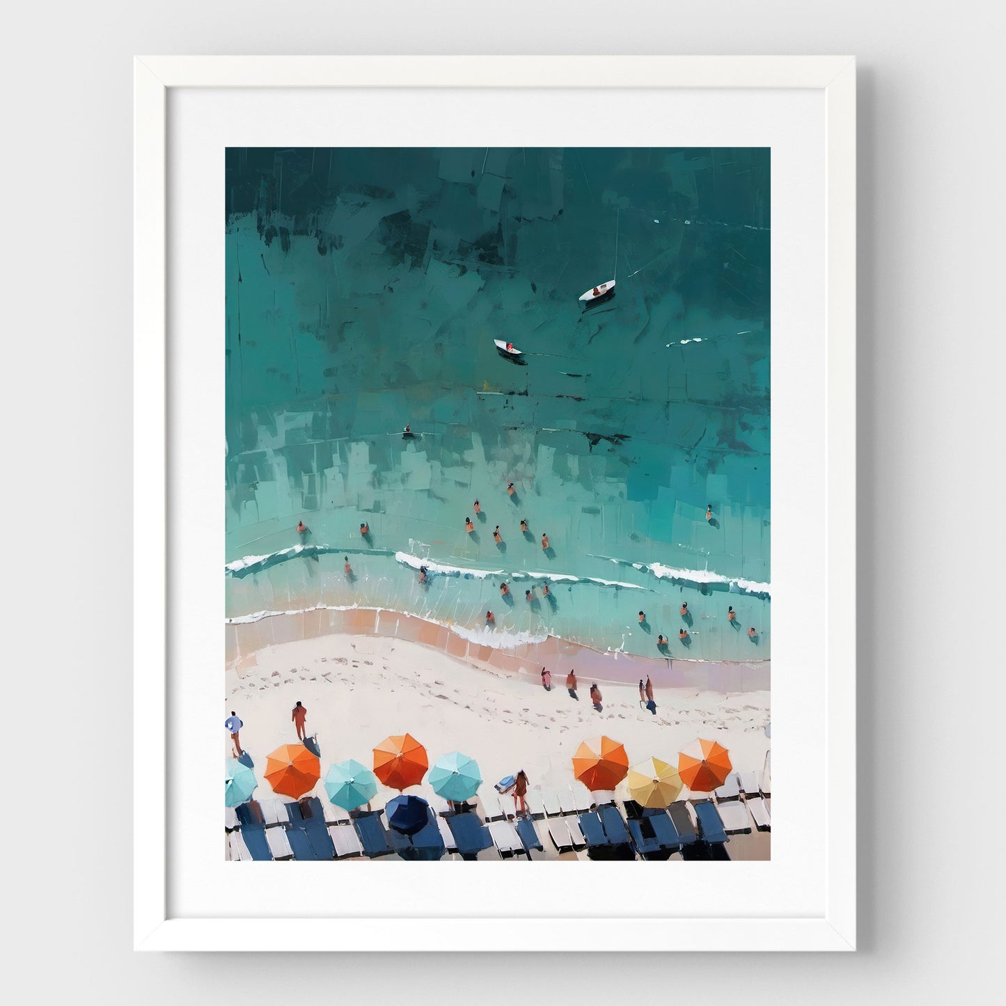 Beach Aerial View Print