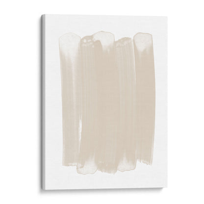 Beige Brushstroke Minimalist Abstract Painting Print