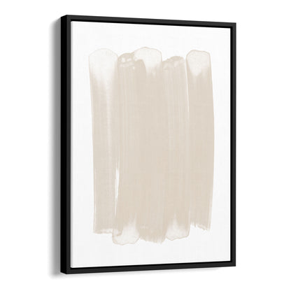 Beige Brushstroke Minimalist Abstract Painting Print