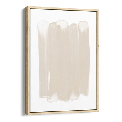 Beige Brushstroke Minimalist Abstract Painting Print