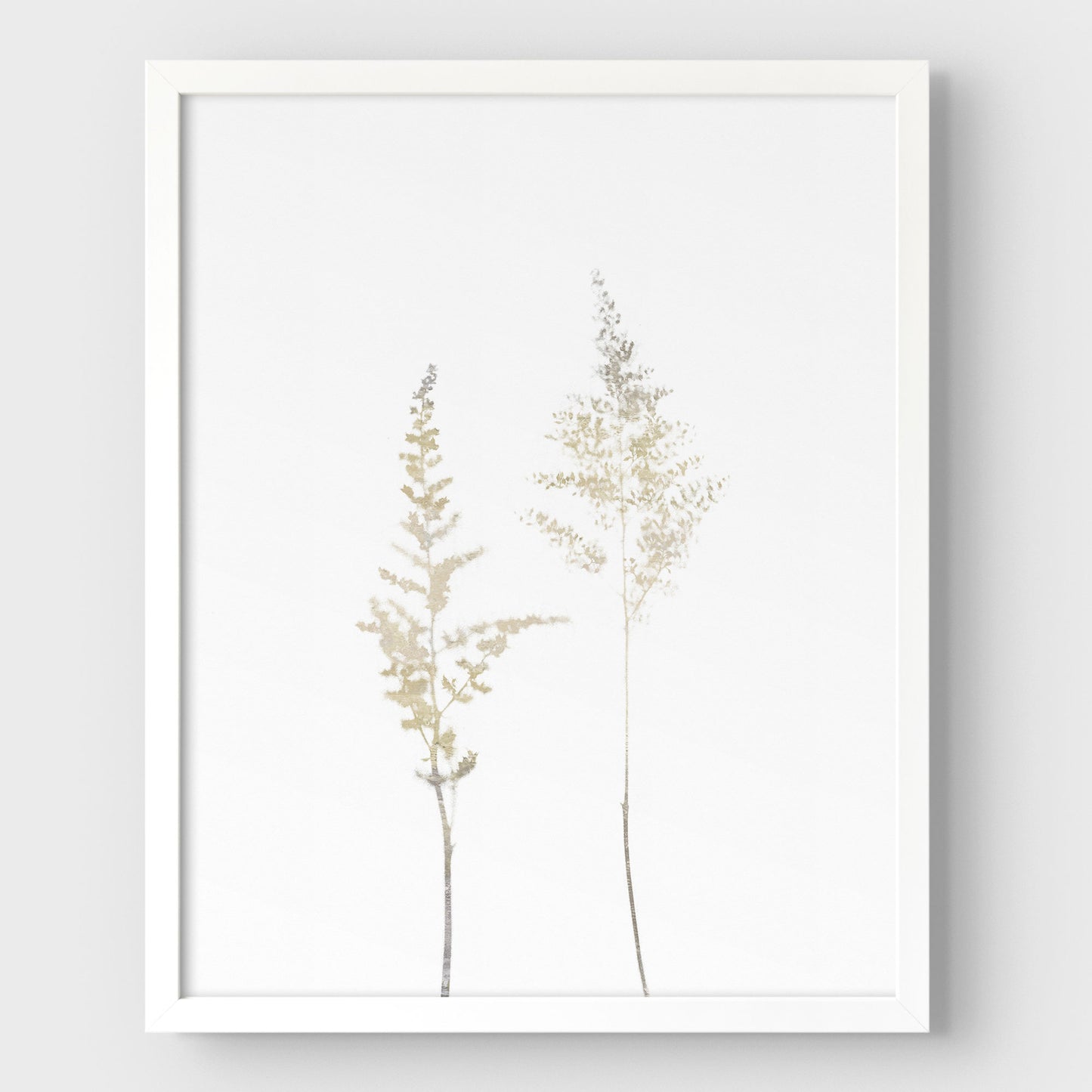 Beige Wildflower Print