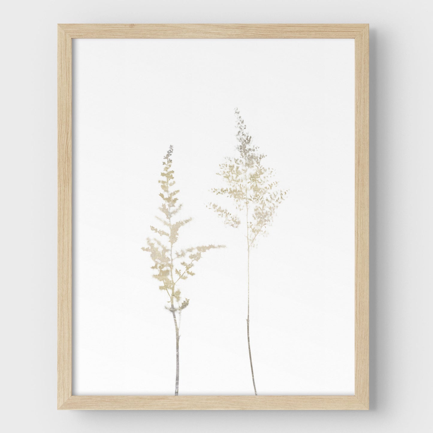 Beige Wildflower Print