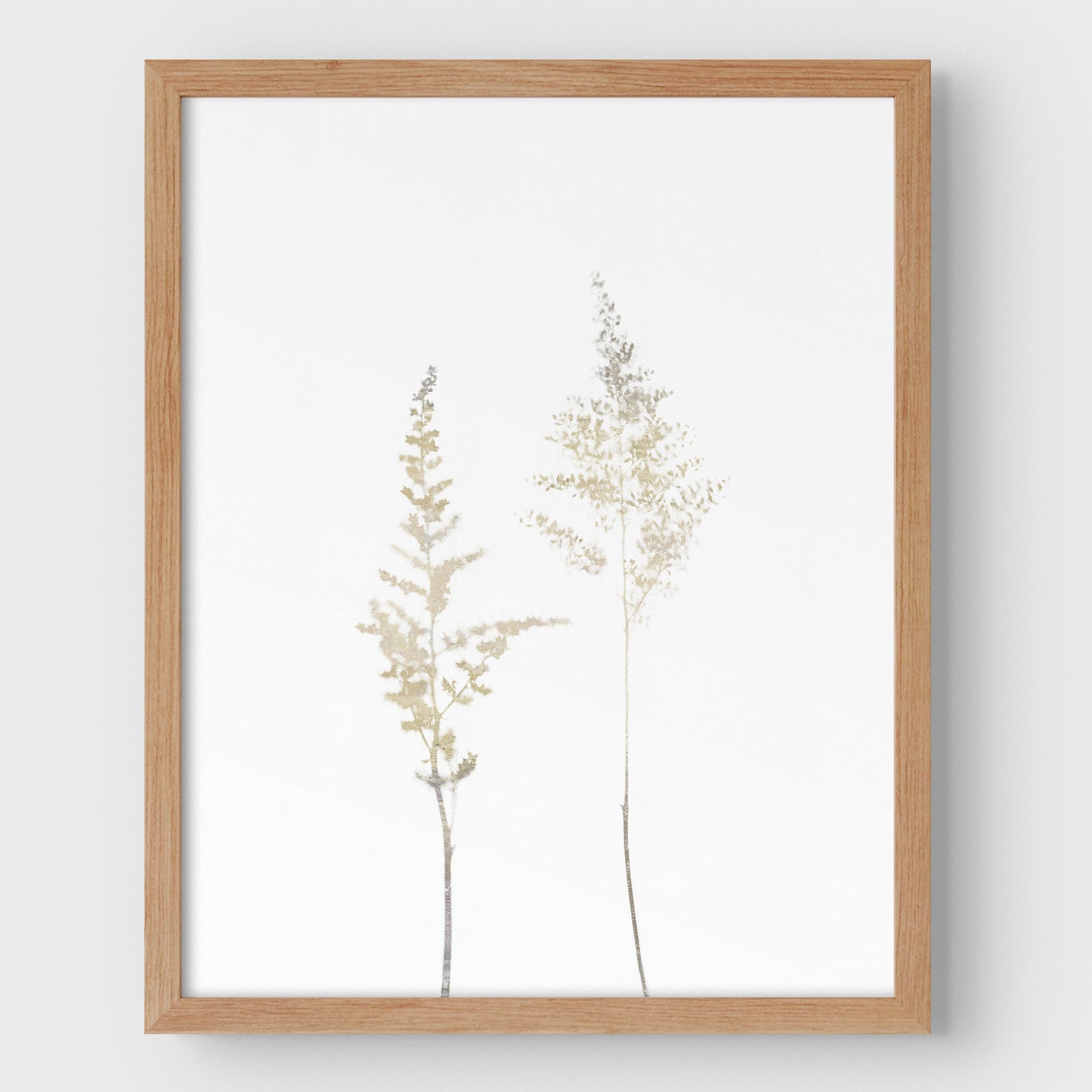Beige Wildflower Print