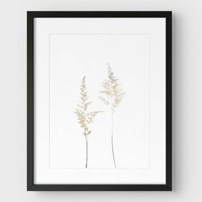 Beige Wildflower Print