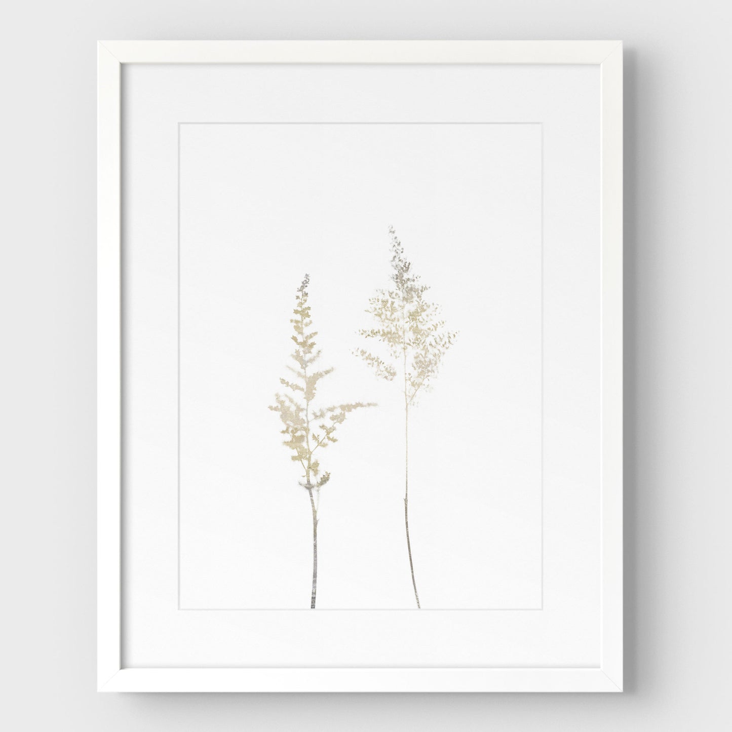 Beige Wildflower Print
