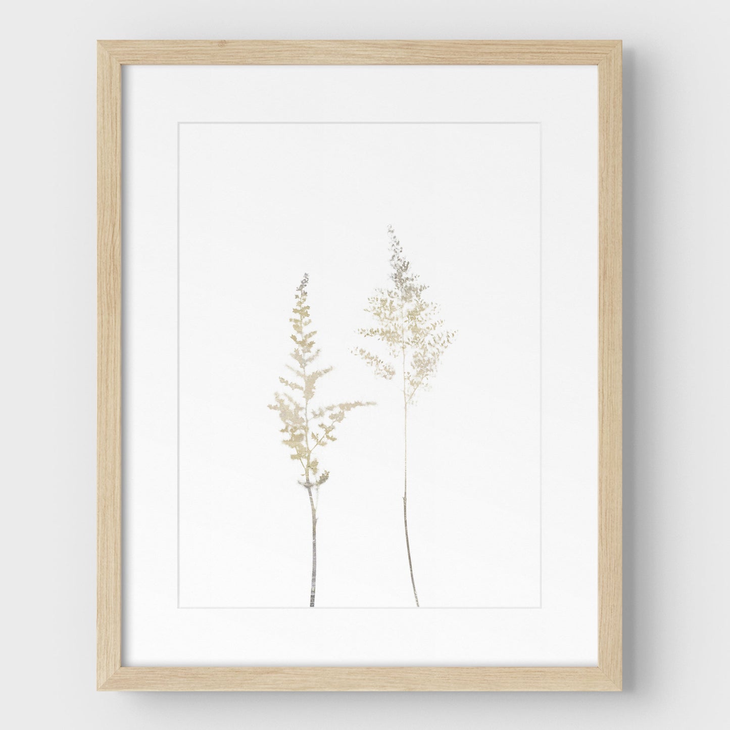 Beige Wildflower Print
