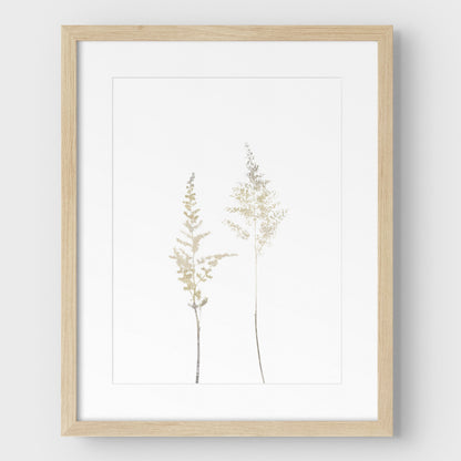 Beige Wildflower Print