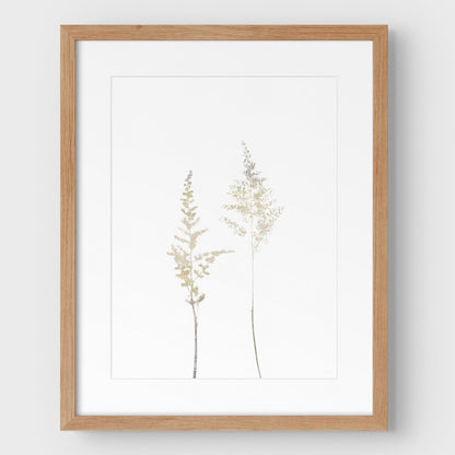 Beige Wildflower Print