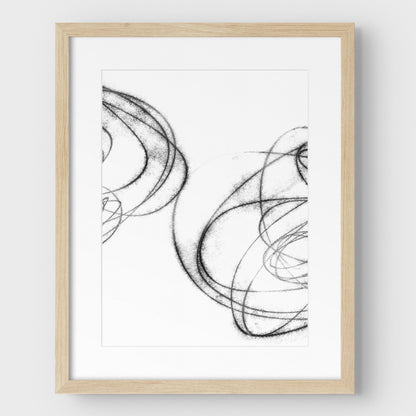 Black and White Scribble III Print