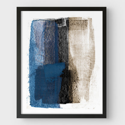Blue on Black Print