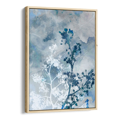 Blue Botanical Silhouette Print