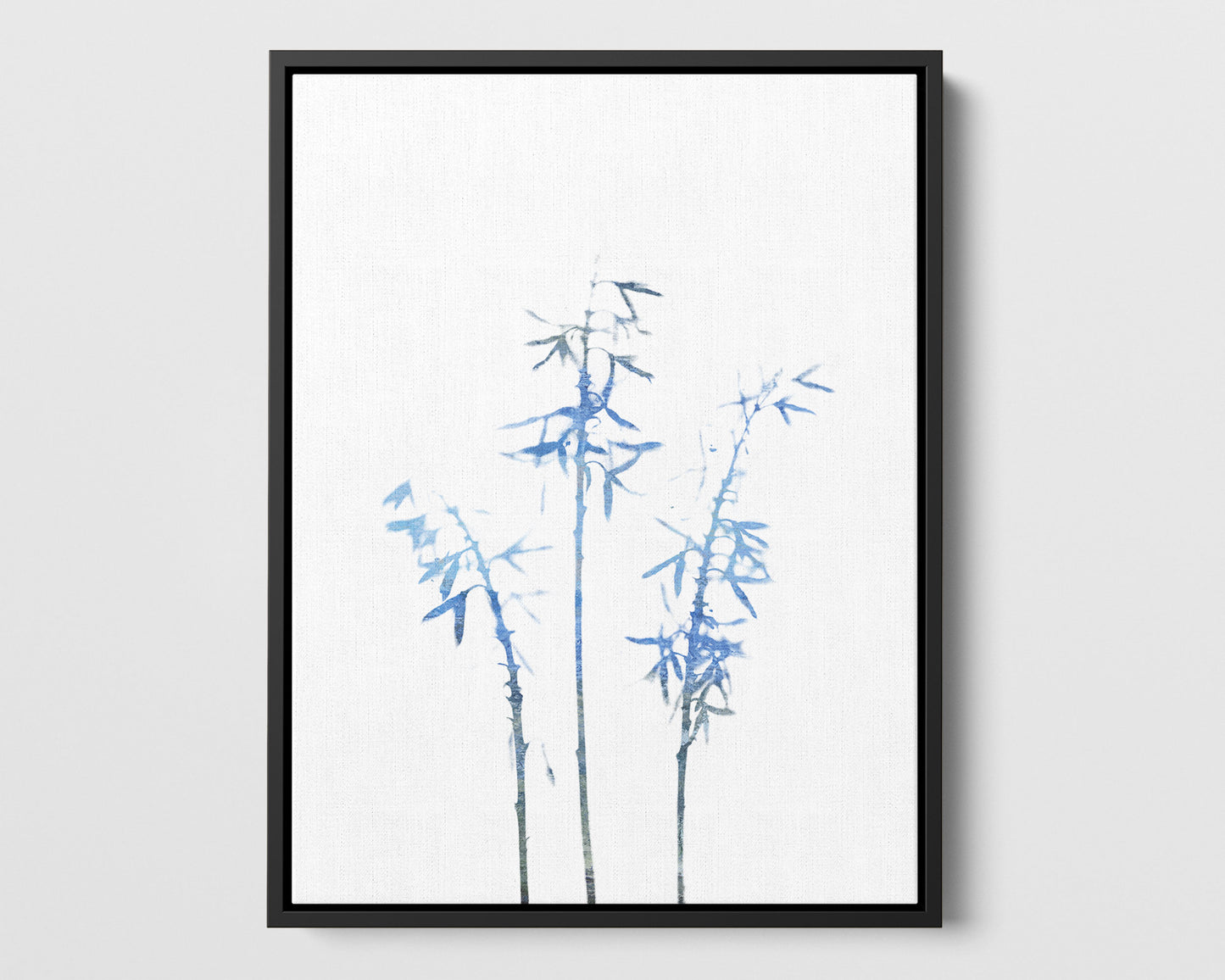 Blue Bamboo Print