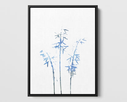 Blue Bamboo Print