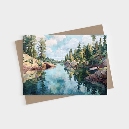Northern Minnesota Lake Note Cards