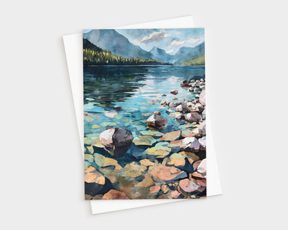 Lake McDonald Watercolor Note Cards