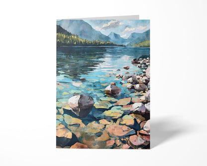 Lake McDonald Watercolor Note Cards