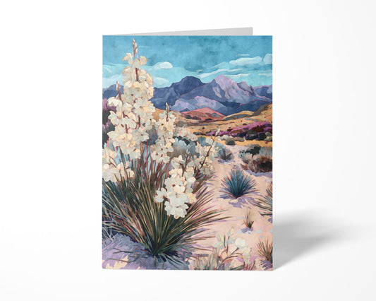 Desert Yucca Bloom Note Cards