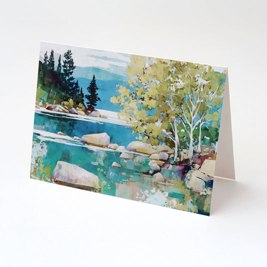 Lake Tahoe Illustration Note Cards