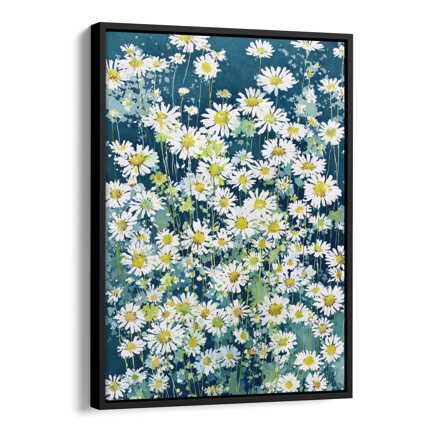 Wild Chamomile Daisies Watercolor Art Print