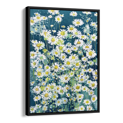 Wild Chamomile Daisies Watercolor Art Print