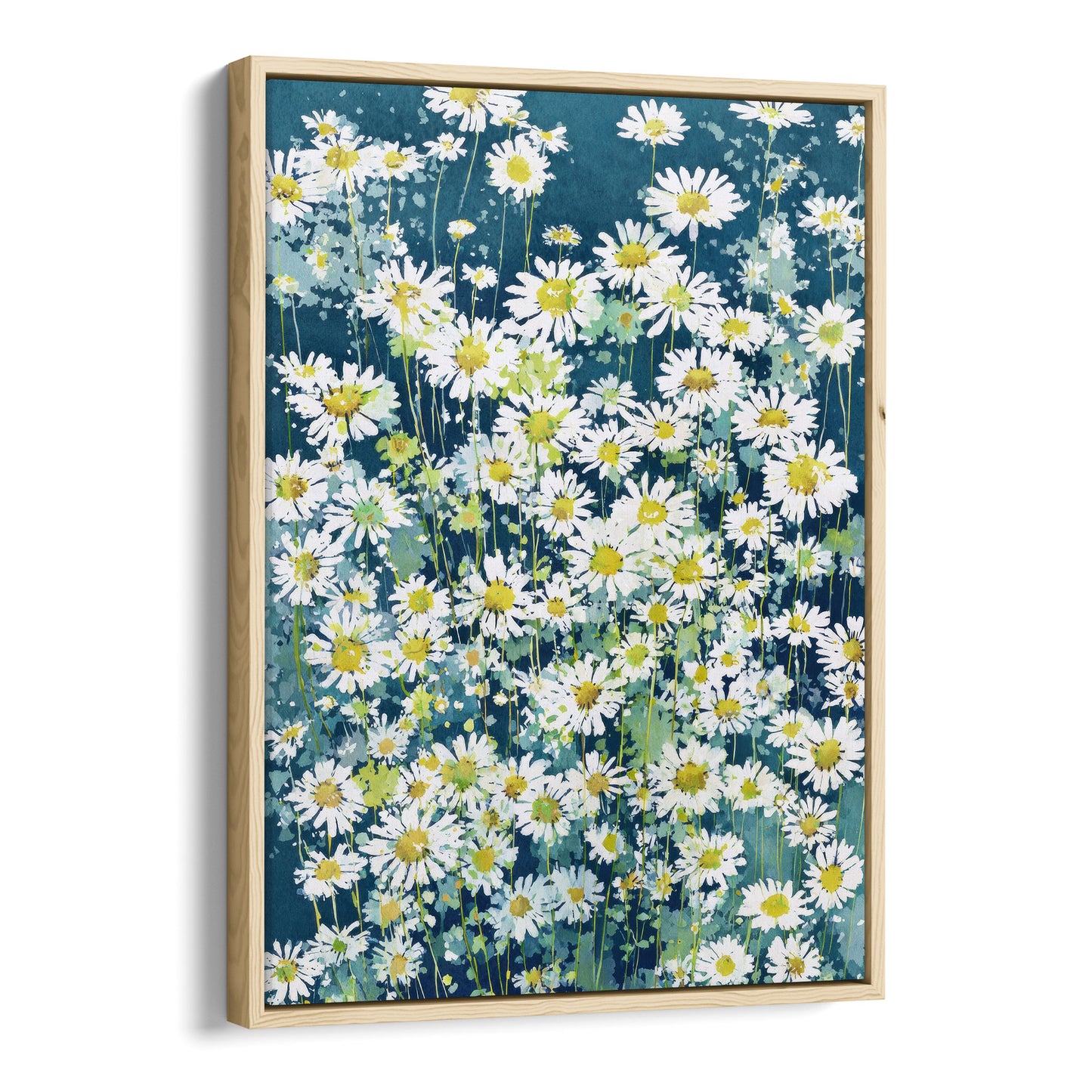 Wild Chamomile Daisies Watercolor Art Print