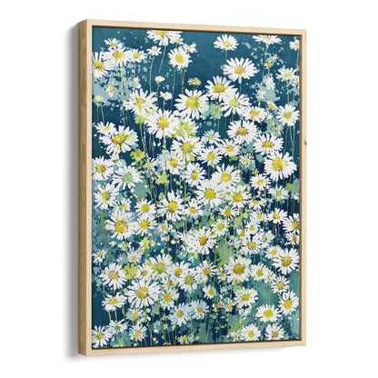 Wild Chamomile Daisies Watercolor Art Print