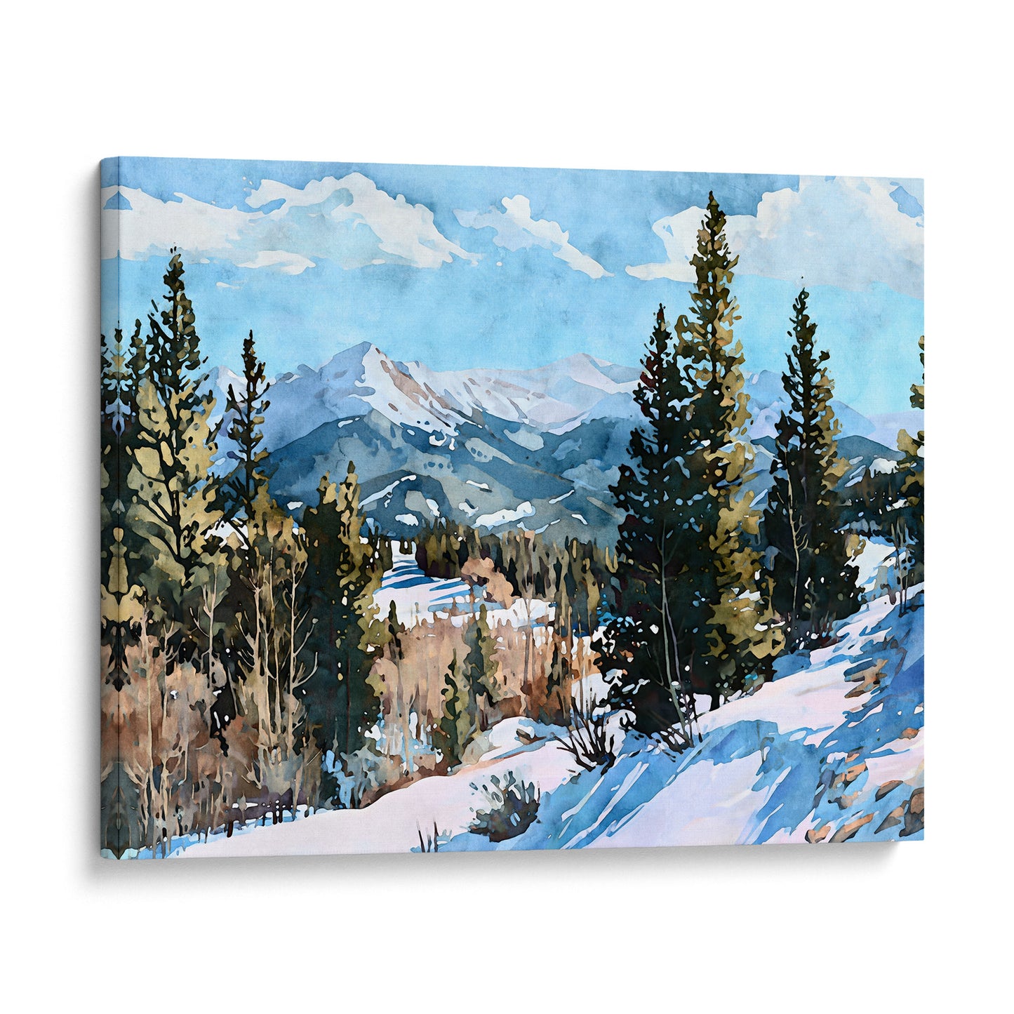 Colorado Rocky Mountain Winter Art Print