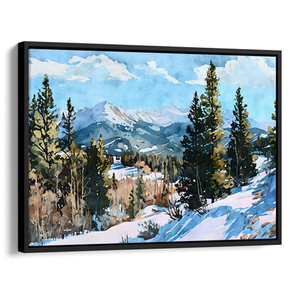 Colorado Rocky Mountain Winter Art Print