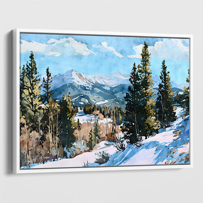 Colorado Rocky Mountain Winter Art Print