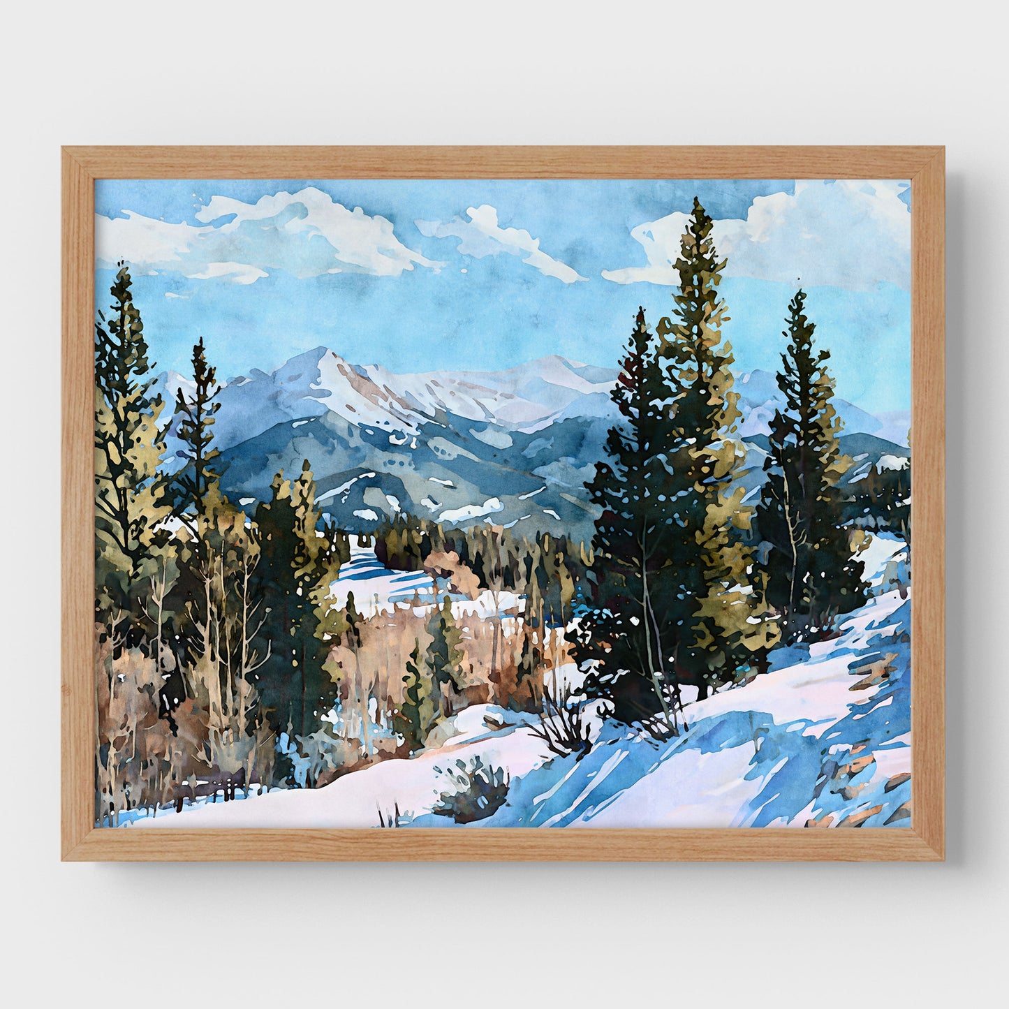 Colorado Rocky Mountain Winter Art Print