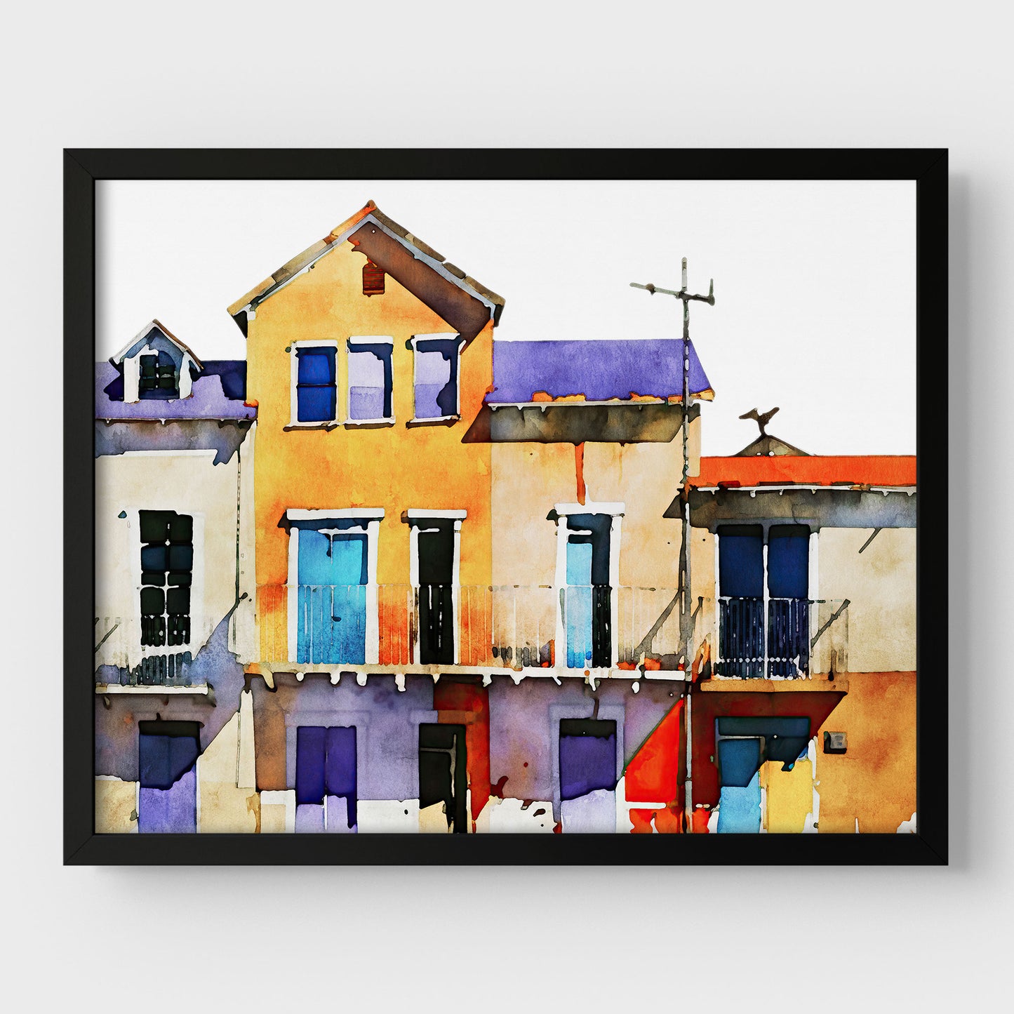 Colorful Buildings Print