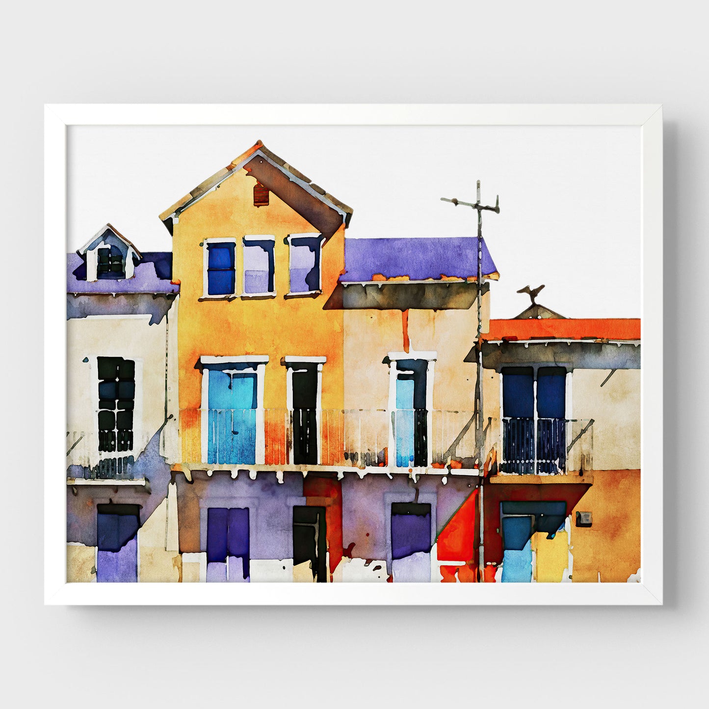 Colorful Buildings Print